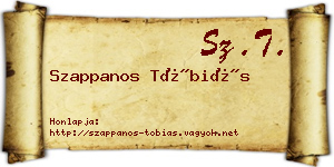 Szappanos Tóbiás névjegykártya